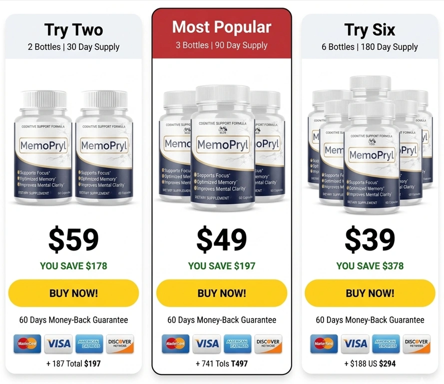 MemoPryl  Official Price Packages and Discount Offers
